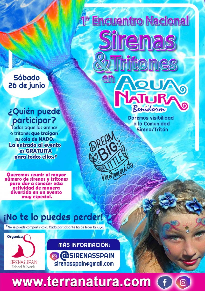  Aqua Natura Benidorm acoge la celebración del Primer Encuentro Nacional de Sirenas y Tritones 