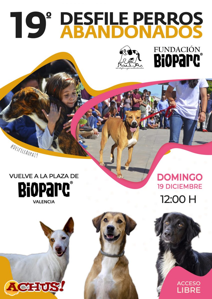 Vuelve a Bioparc el Desfile para adoptar perros abandonados de A.U.P.A.