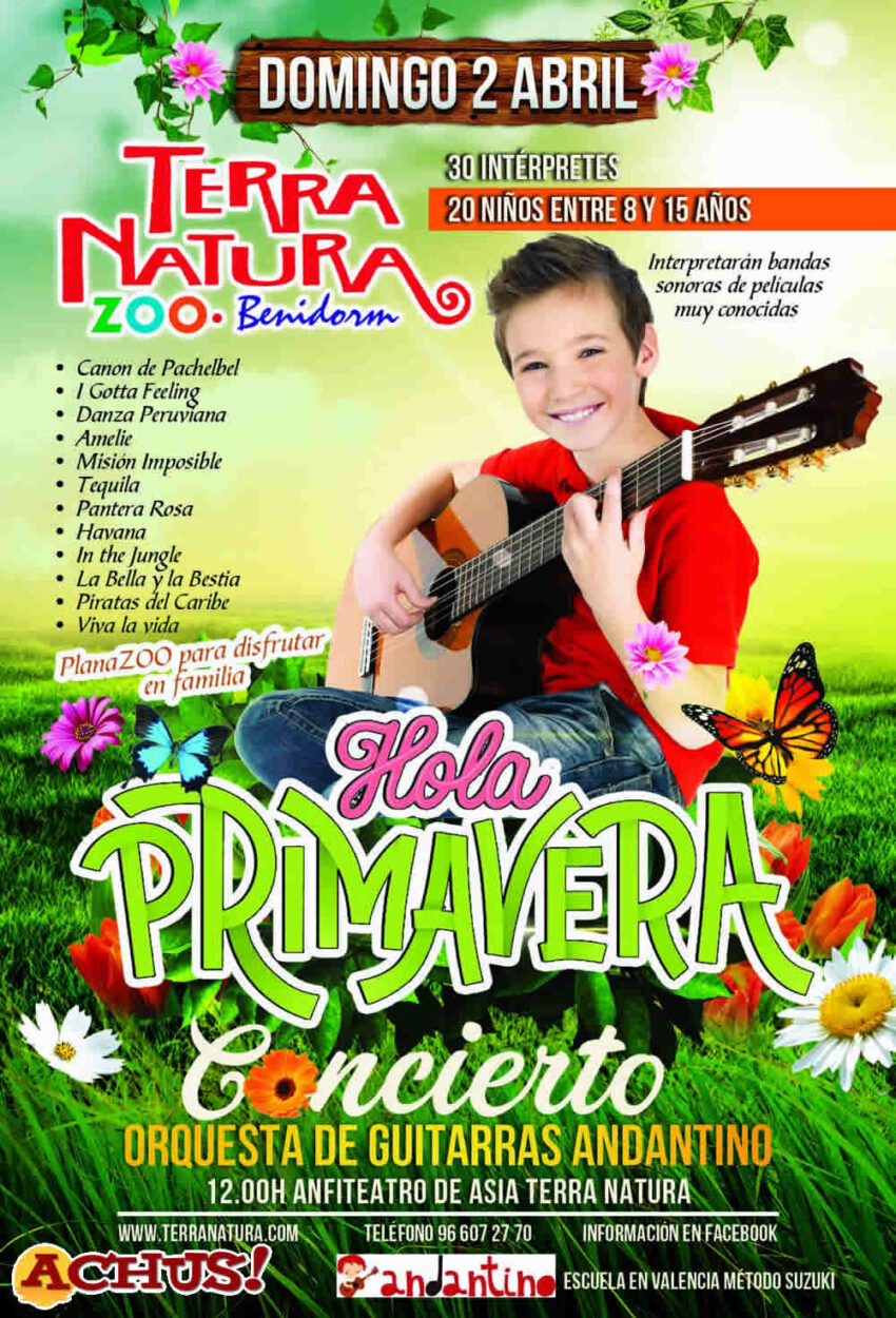 La orquesta de la Escuela Andantino de Valencia ofrecerá un concierto de bandas sonoras en Terra Natura Benidorm 